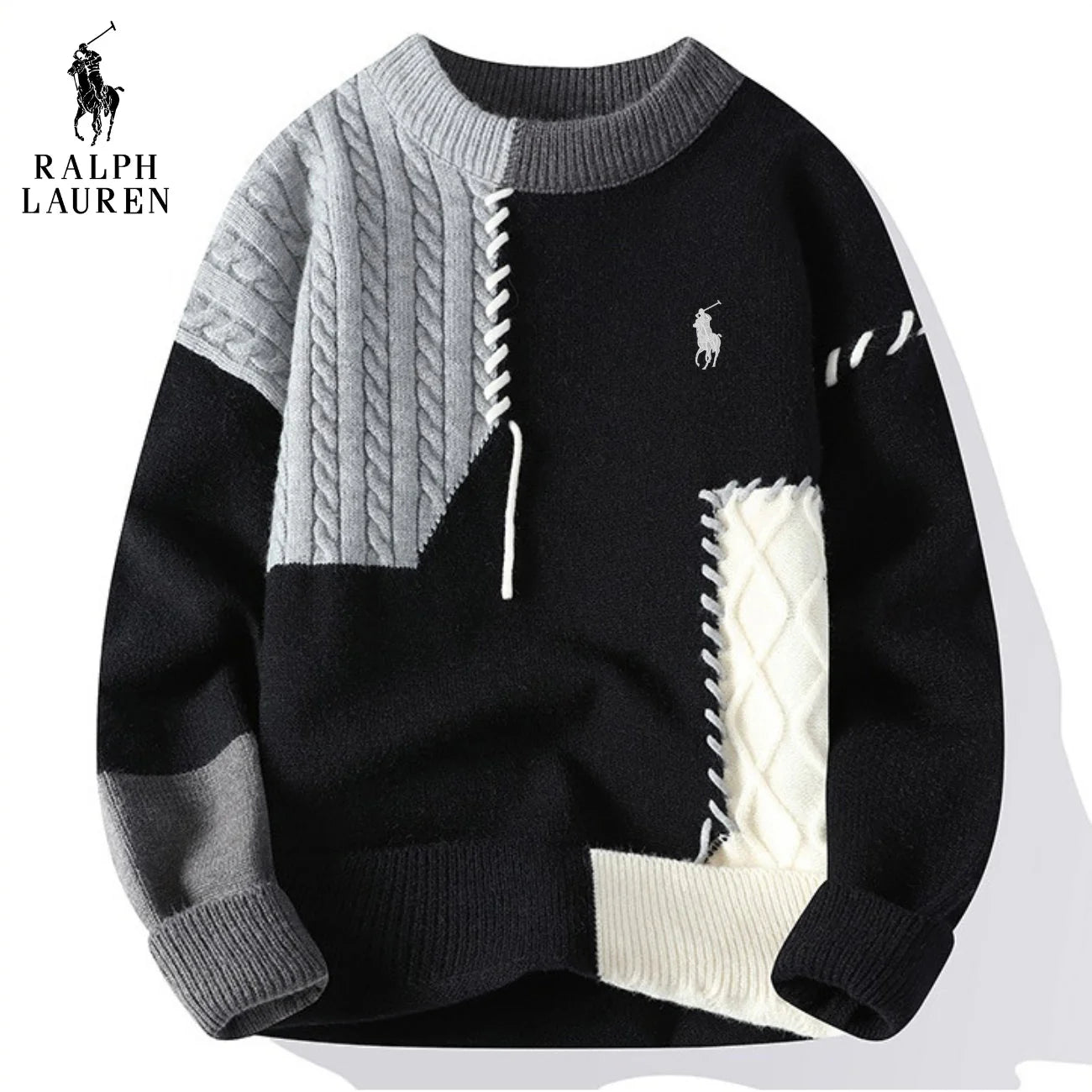 RL® Casual Patchwork Trøje