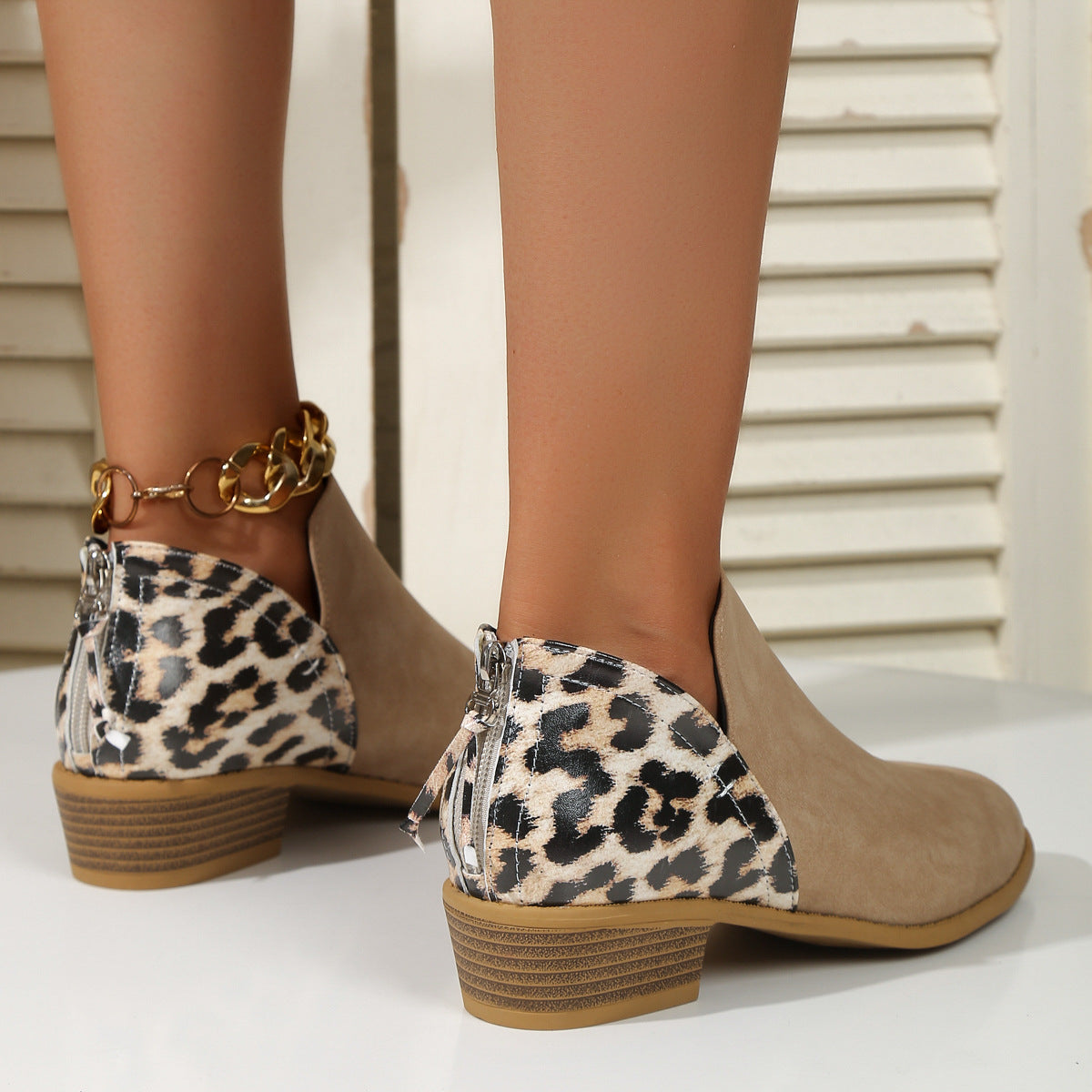 Leona™ – Stilige støvler med leoparddetaljer
