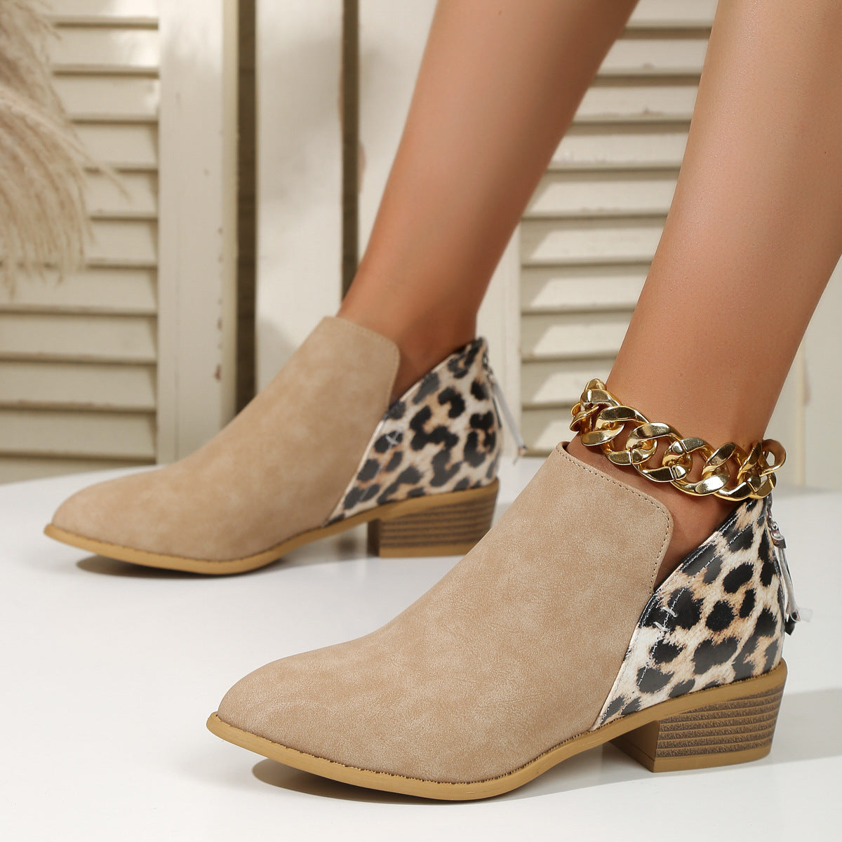 Leona™ – Stilige støvler med leoparddetaljer