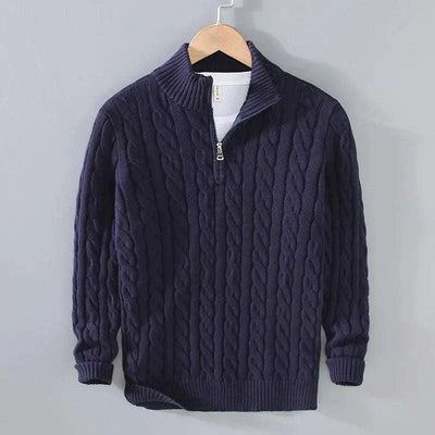 Marco™ | Sweater med halv lynlås