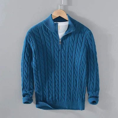 Marco™ | Sweater med halv lynlås