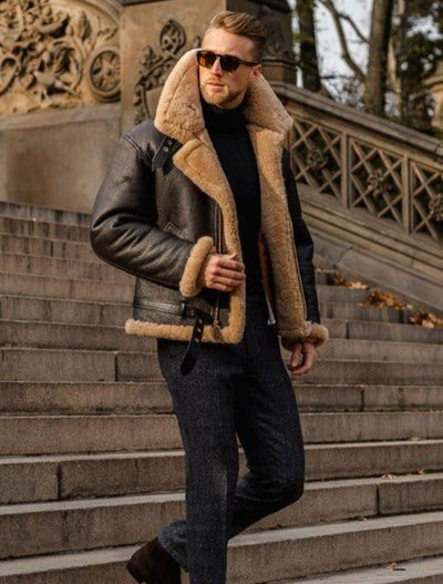 Kristian™ | Premium jakke i shearling-stil